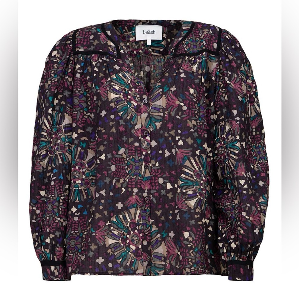 ba&sh Faizae Blouse, Anthracite